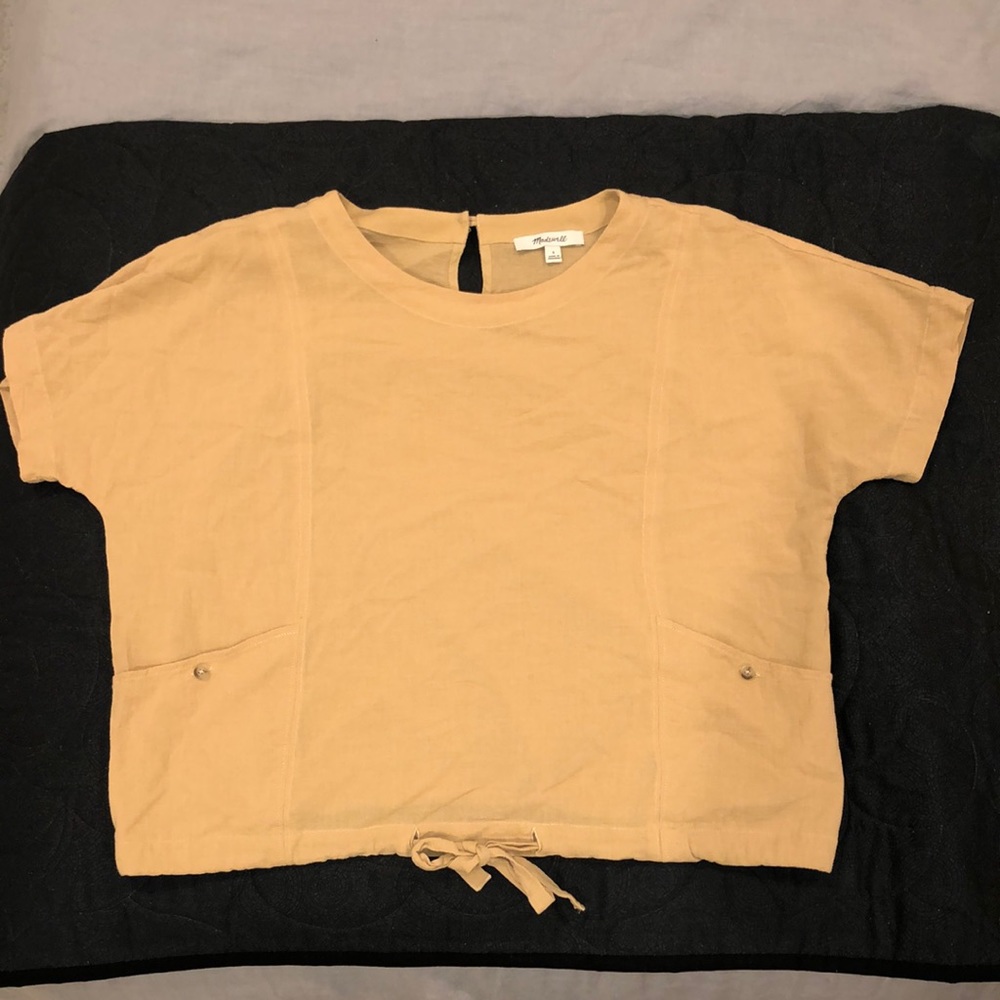 Madewell Drawstring Tan Top